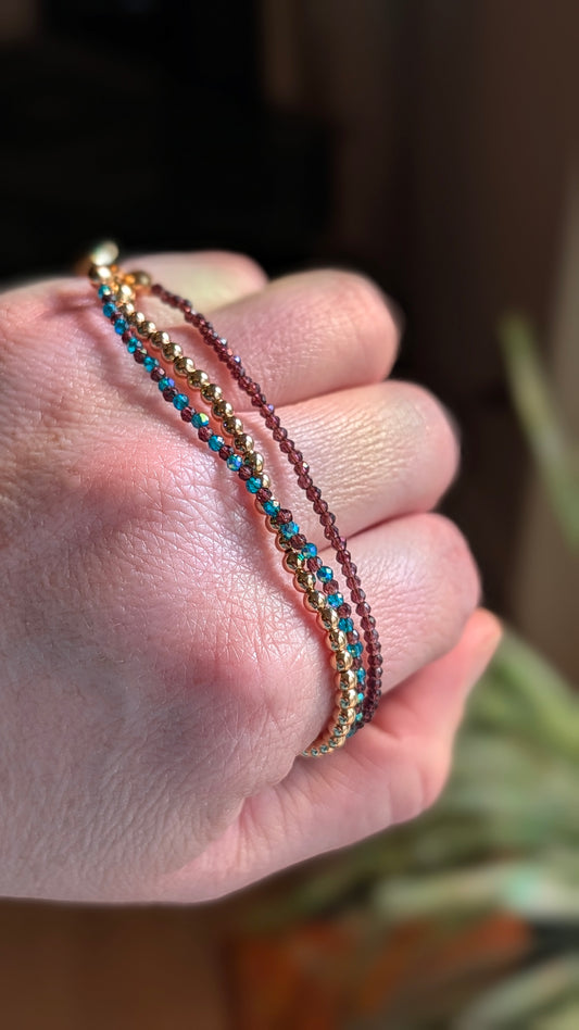 Triple Strand Crystal Bracelet