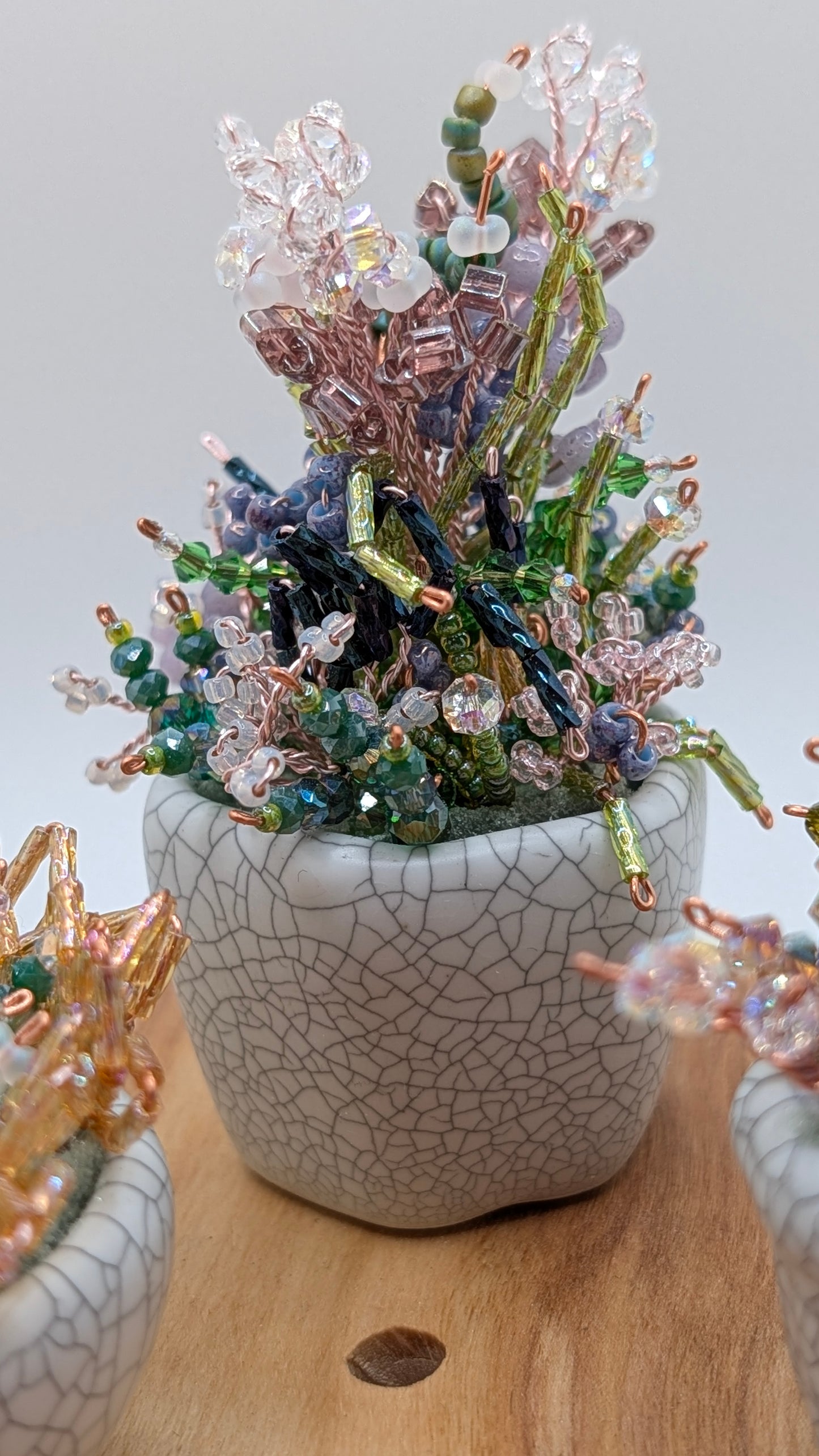 Mini Beaded Flower Plant - Mixed Bead Sizes & Styles