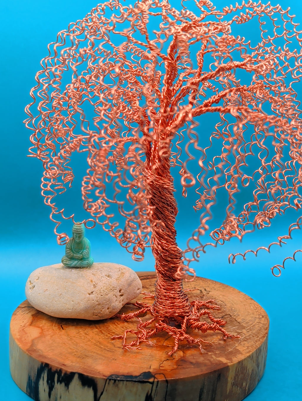 Weeping willow and Buddha