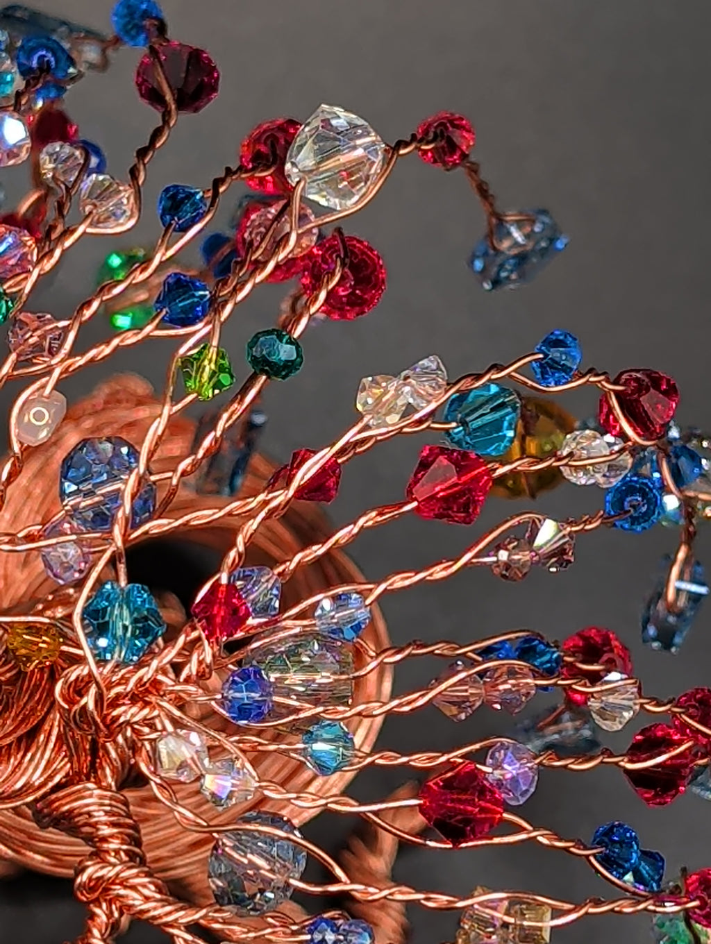 Rainbow Crystal Tree of Life Sculpture