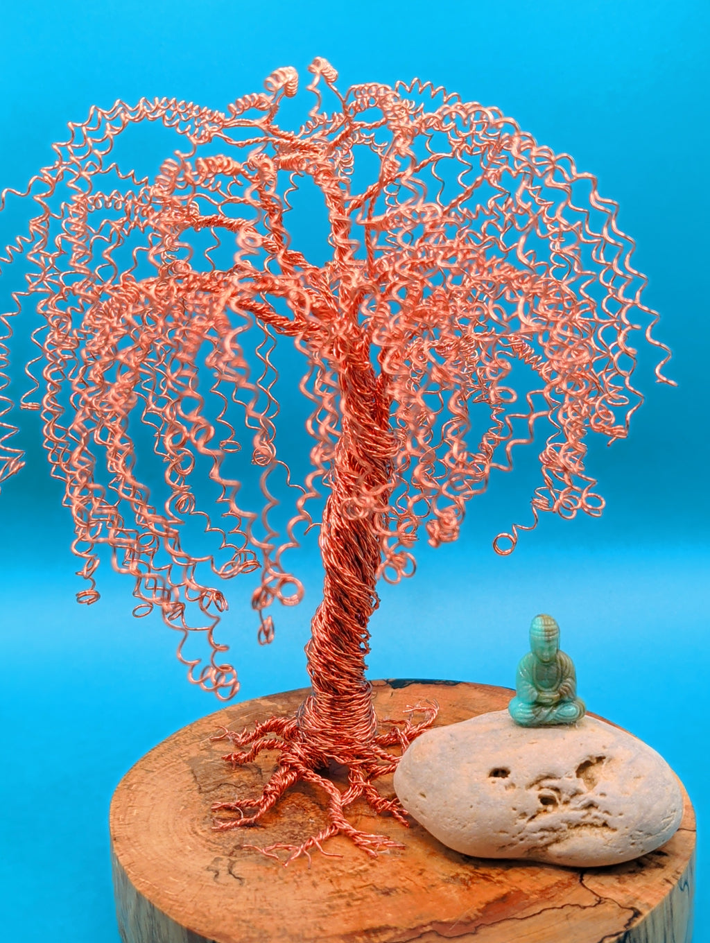 Weeping willow and Buddha