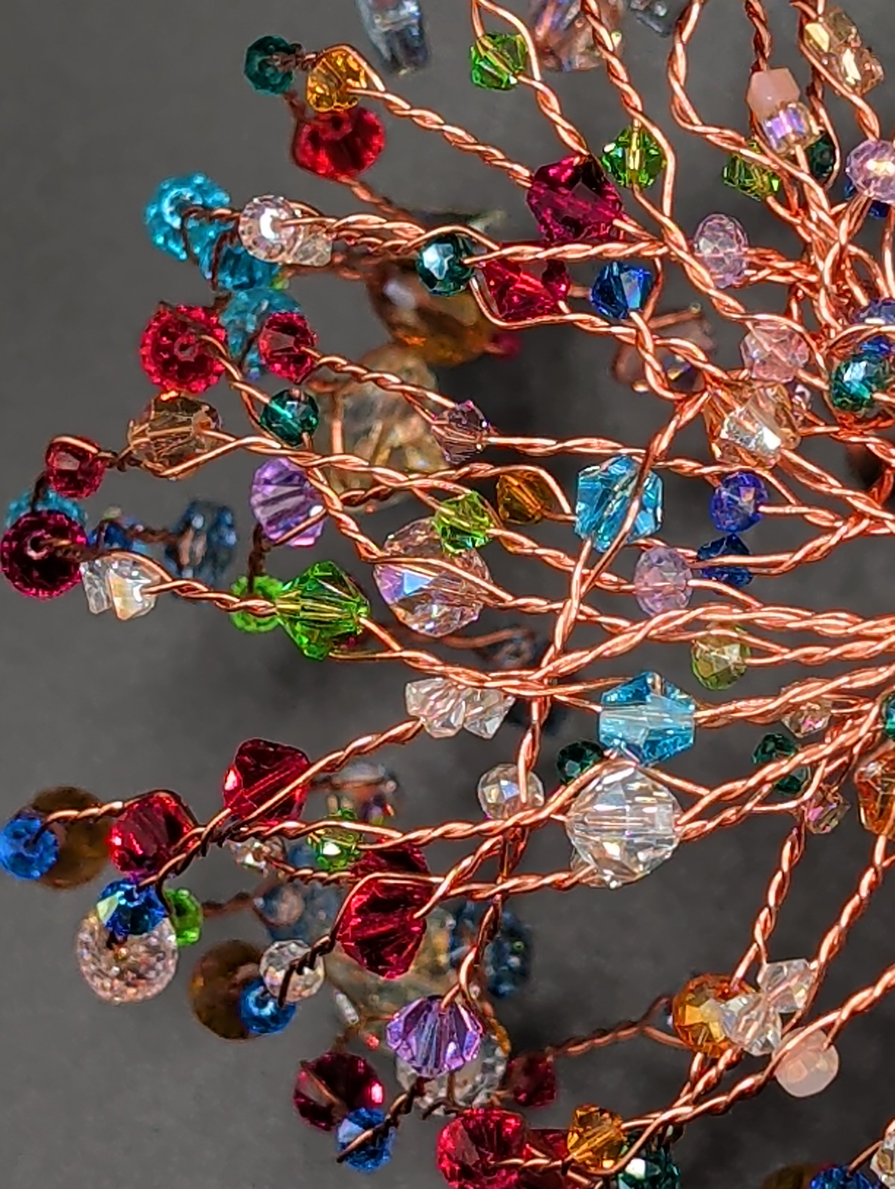 Rainbow Crystal Tree of Life Sculpture