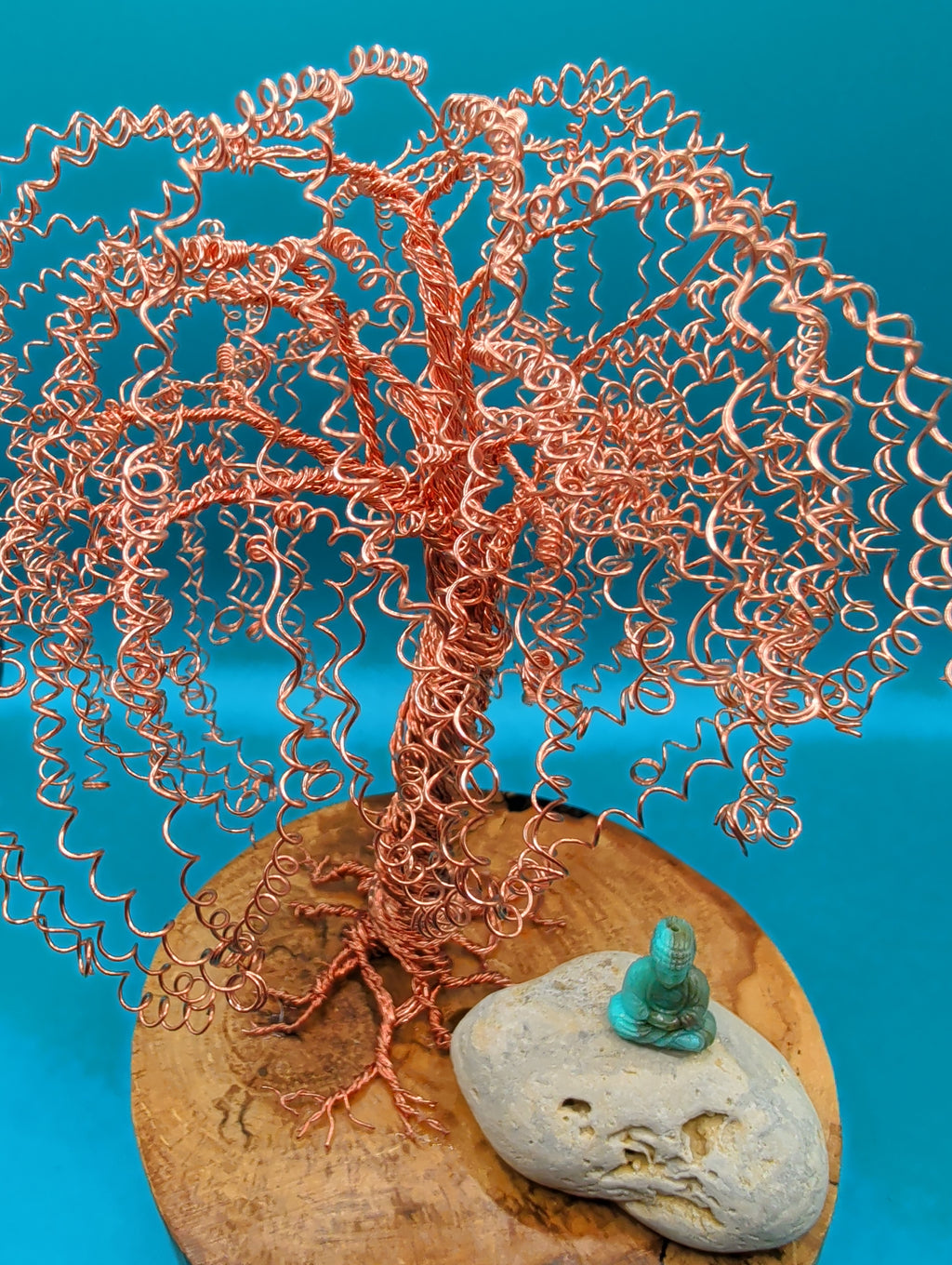 Weeping willow and Buddha