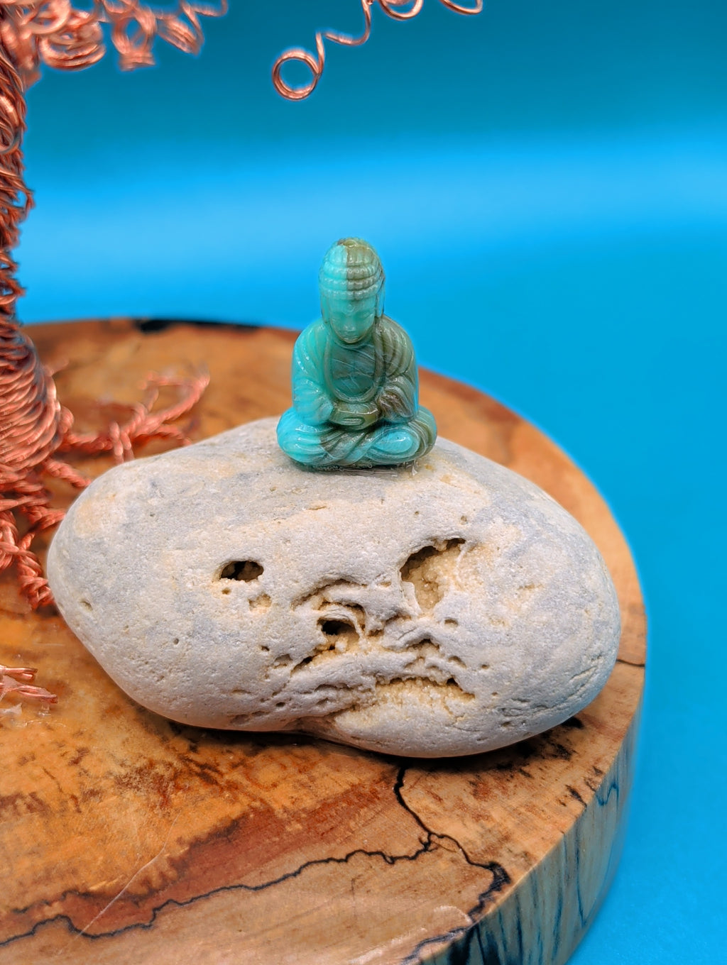 Weeping willow and Buddha