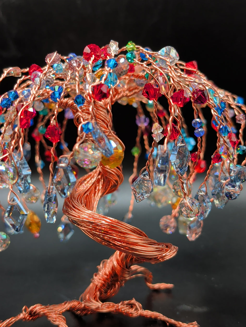 Rainbow Crystal Tree of Life Sculpture